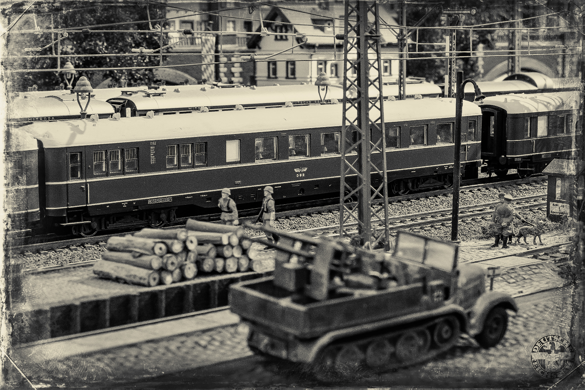 Een deel van de trein wordt afgekoppeld.